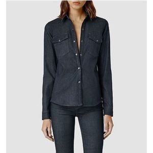All Saints - Raw Denim Shirt